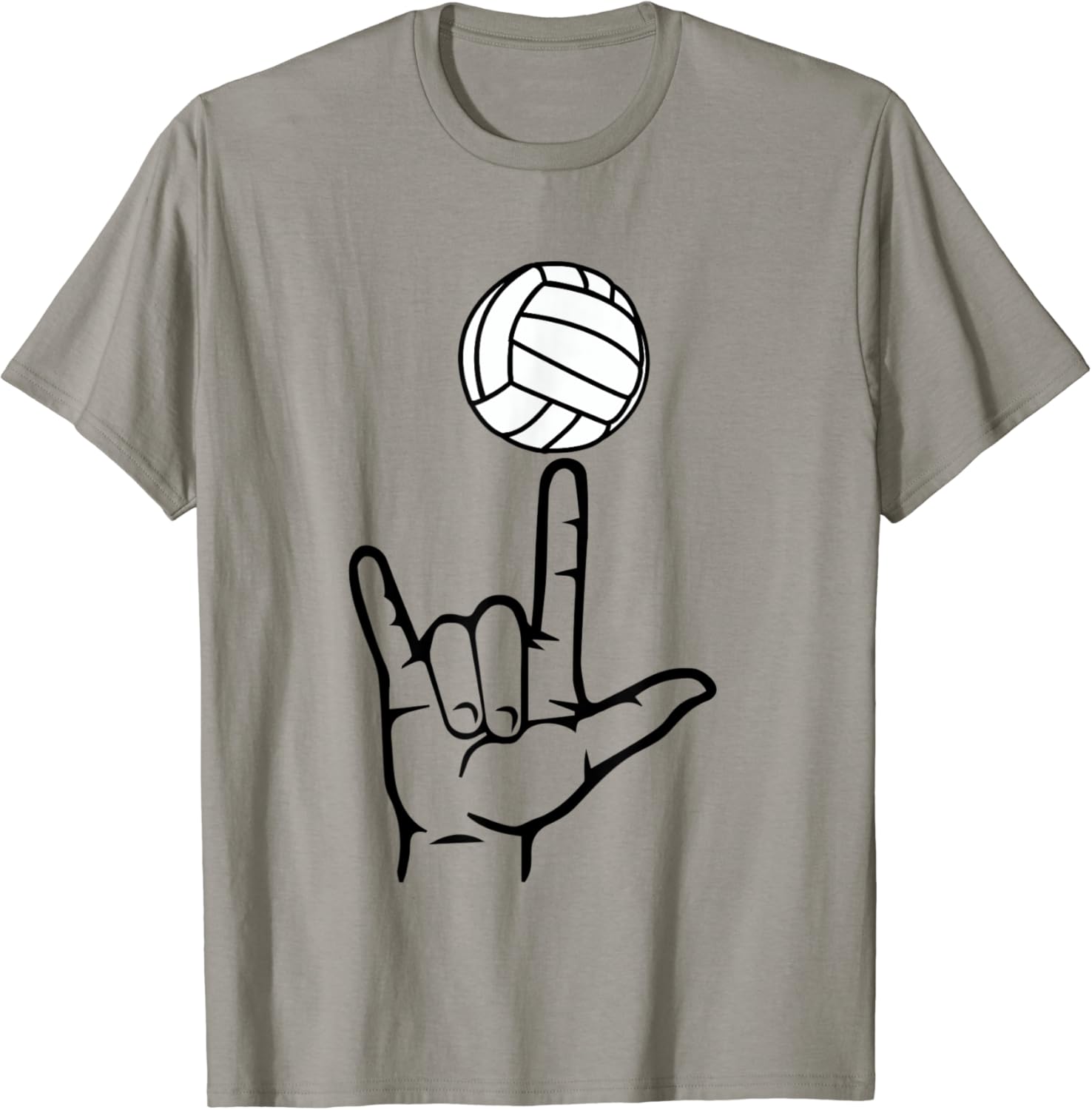 ASL Sign Language Shirt for Volleyball Player Deaf Gifts T